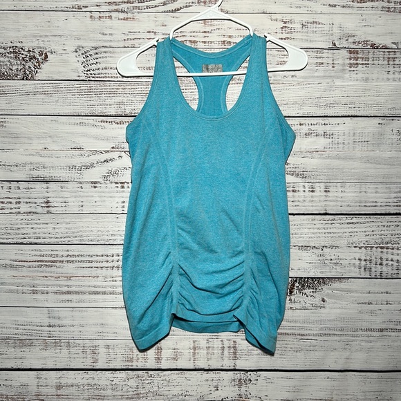 Athleta Tops - Athleta Racer Speed Fastest Track Tank Light Blue Medium Women